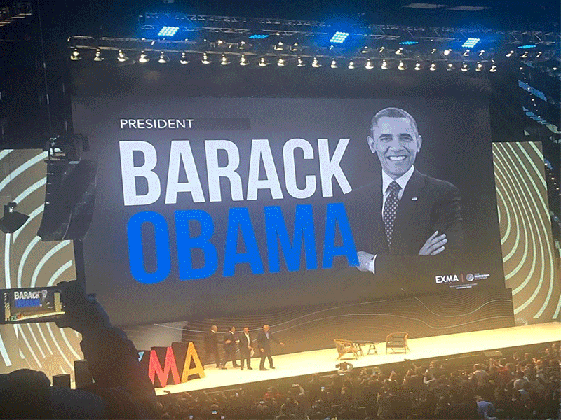 “ A conversation with President Barack Obama”- #Lightlink product shines on EXMA conference