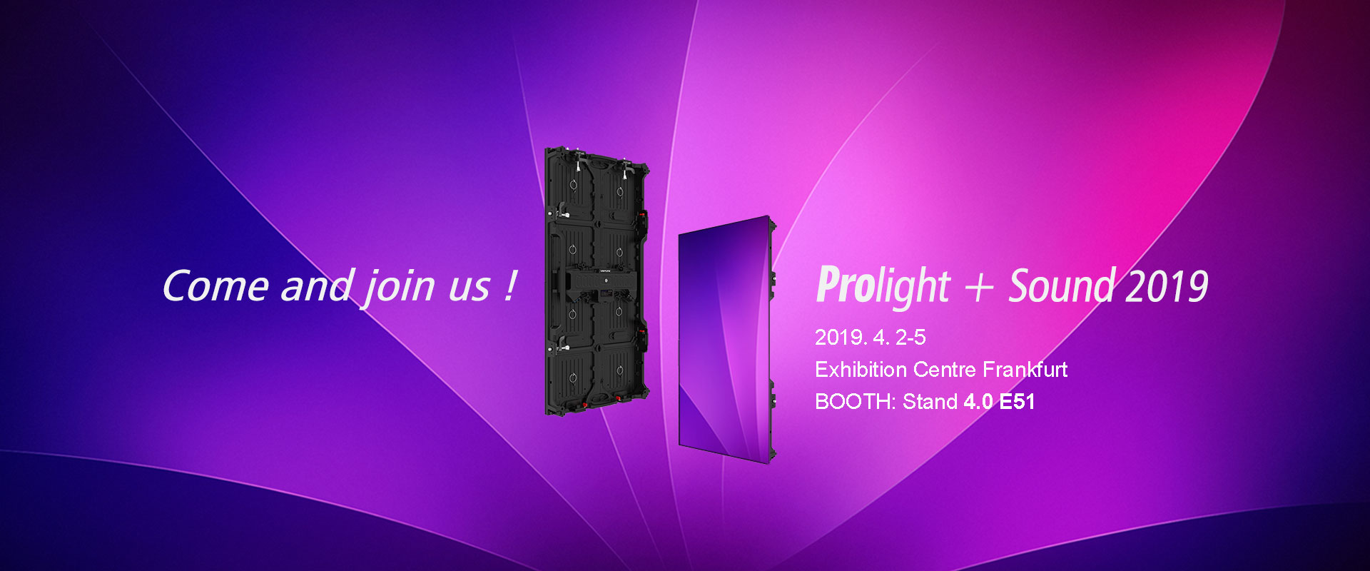 JOIN US -Lightlink features a comprehensive visual solutions at PLS2019