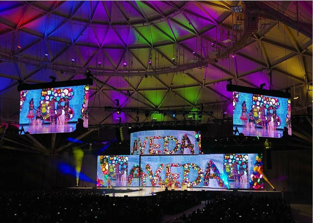 #Lightlink ultra accurate arc led display redefine the stage show through US Aveda Congress 2018