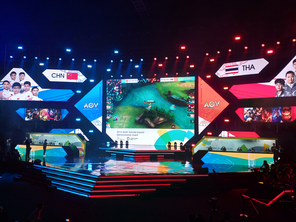 280㎡ #Lightlink led screens help cheer for 2018 Asian Game E-sport