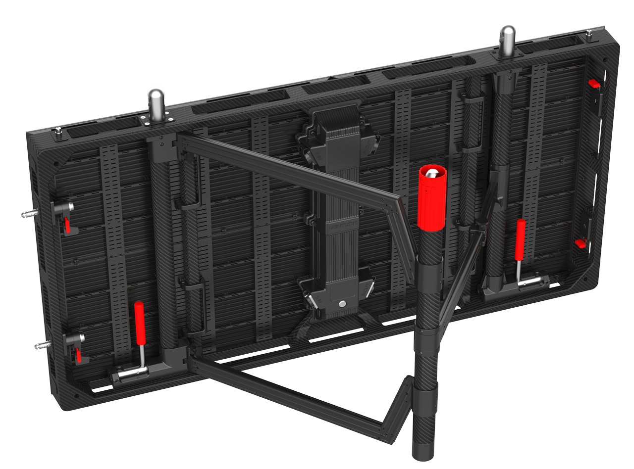 Angle and thickness of wind brace while open