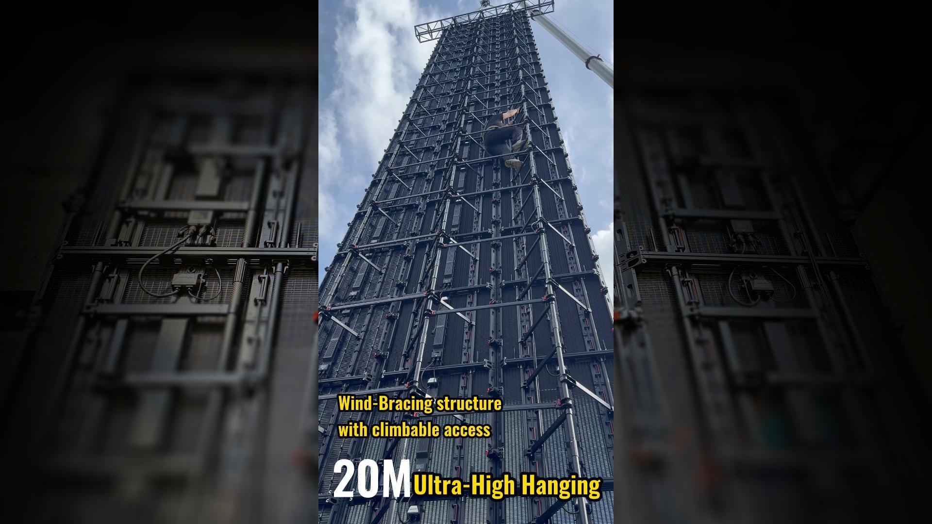 When 20m Ultra-high Rigging Screen System  Encounter Extreme Weather Conditions - Heat & Storm